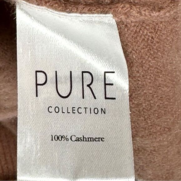 Pure Collection 100% Cashmere brown crewneck Sweater women’s small - Picture 4 of 6
